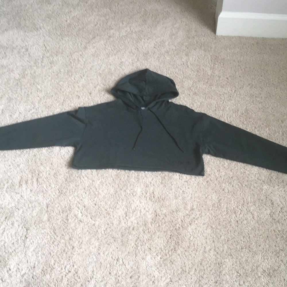 Twotags oversized crop Hoodie